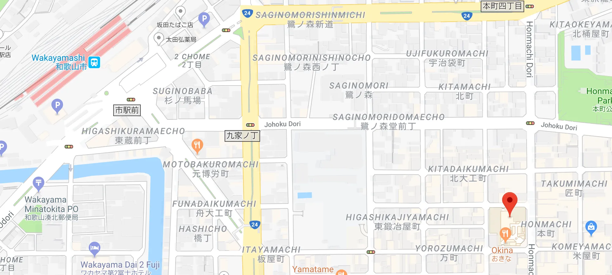 店舗の地図